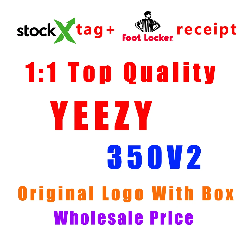 With Boxes Original 1:1 Quality Yeezy White Zebra 350 V2 Styles Shoes Yezzy Casual Fashion Sneakers