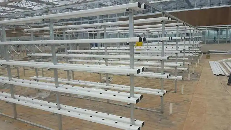 Hot Galvanizing Frame Multi-span  Glass  Hydroponic System Greenhouse /Hydroponic Greenhouse for Vegetables