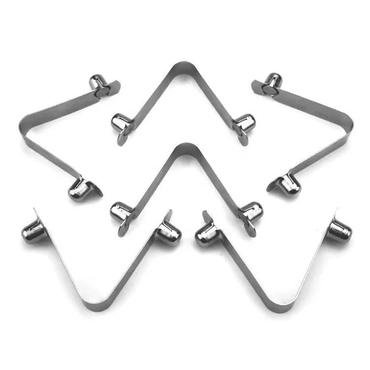 2024 hot sale stainless steel spring u-shape metal clip,U clip for tent pipes