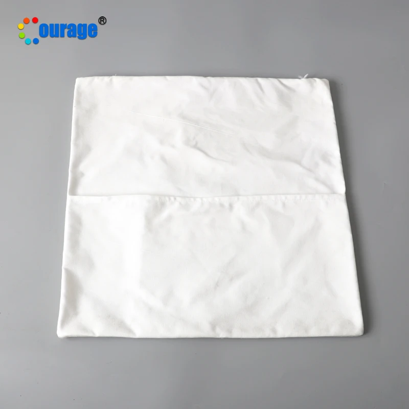 Custom blank 17 inches  polyester sublimation blank book pillow case  cushion with pocket
