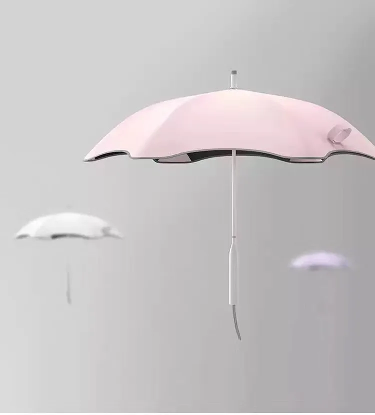 golf umbrella new design Safety Round Corner umbrella with logo prints for promotion gift use straight umbrella manufacture