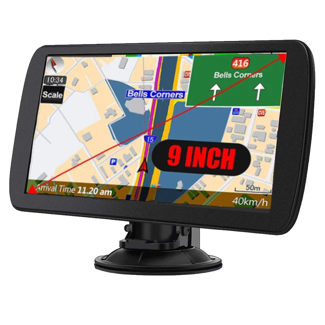 Factory Hot 8GB 256M Windows OS High Brightness Sat Nav for Gps Navigation 9 inch truck