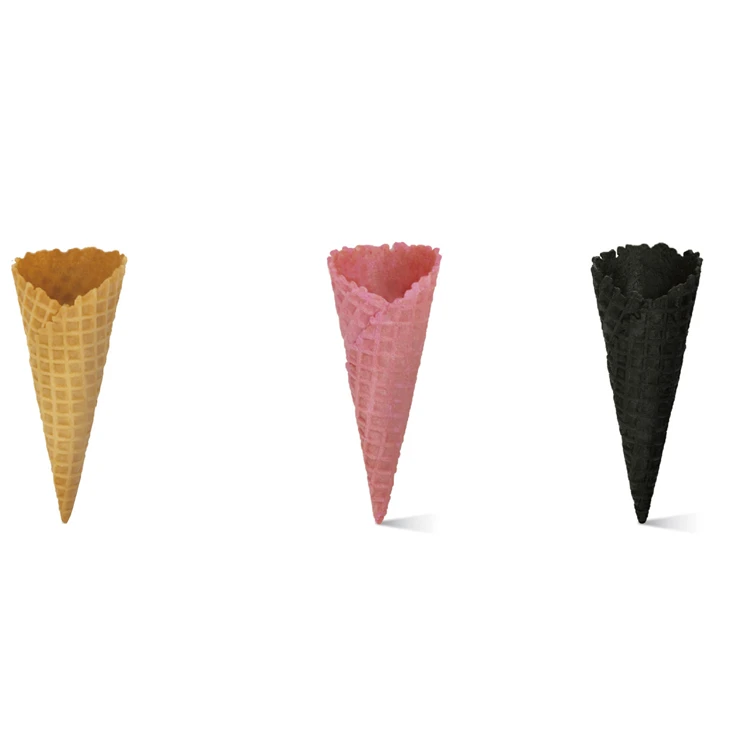 
Factory Directly Sell Lace Waffle Crispy Tube Ice Cream Waffle Holder Cones 