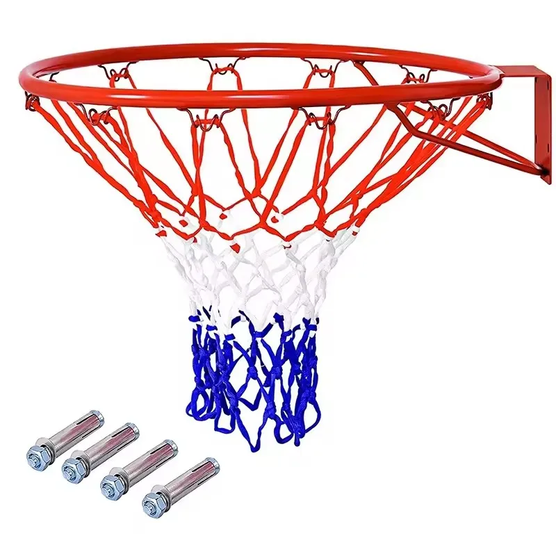 M-R1 Durable Solid Steel Breakaway Basketball Rim Indoor Court Equipment with Double Compression Springs Hoop