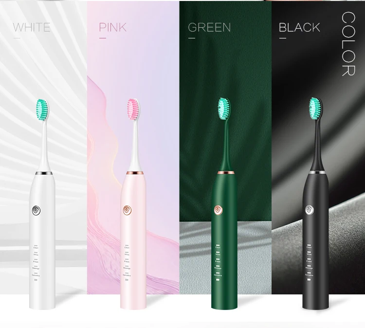 Factory patent CE Rohs approved auto rotating head electric toothbrush