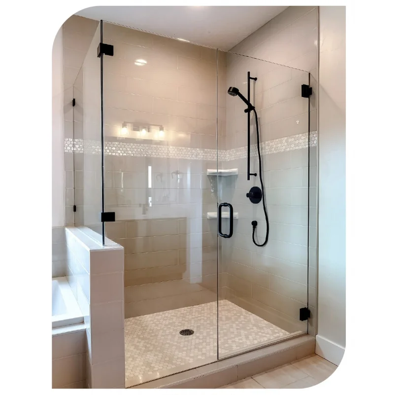 Bath Glass Sliding Shower Cabin Cubicle Door Bathroom Complete Enclosed Shower Room
