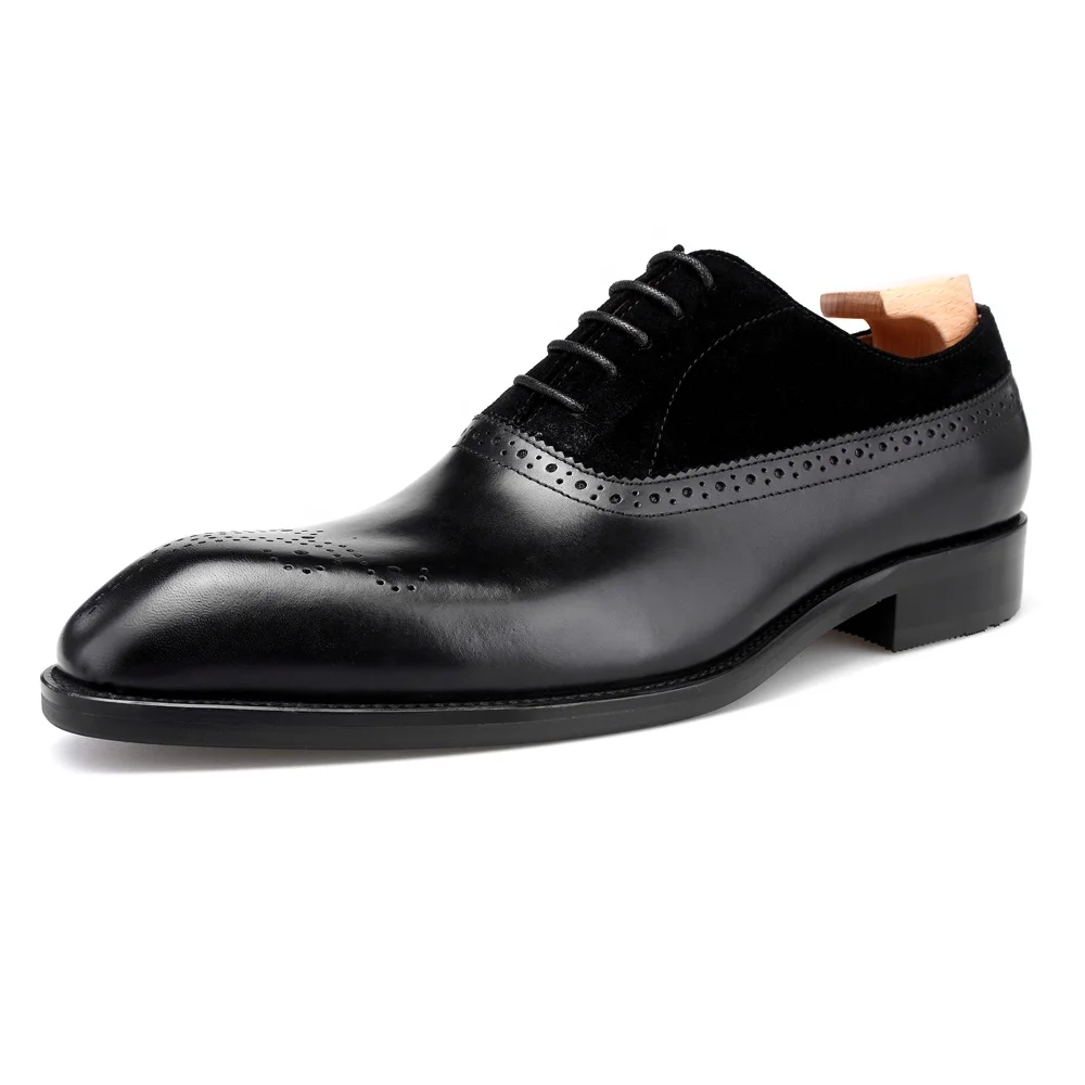 
2021 Factory Price Comfort Hand Painted Chinese Footwear Man Suede Italian Genuine Leather Formal Shoes 