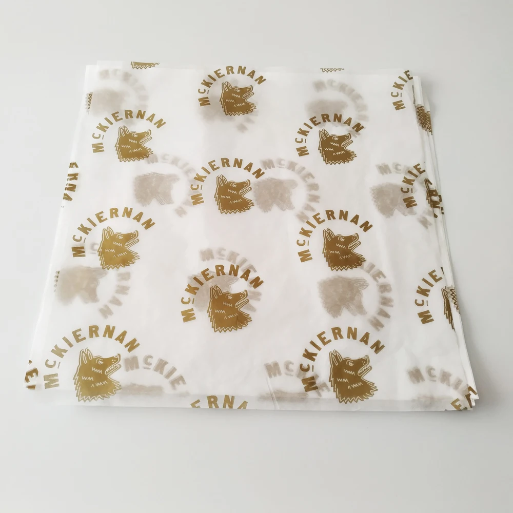 
Custom Printed Hot Dog Sandwich Food Packaging Disposable Burger Wrapping Paper 