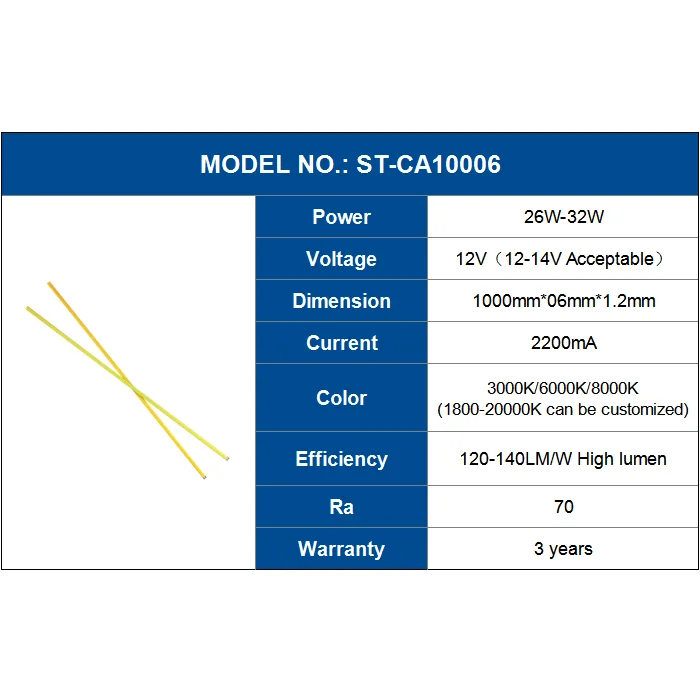 Customized 12V high lumen COB strip LED warm white cool white red green blue amber colors 30w 32w Flip Technology 1000*6*1.5mm