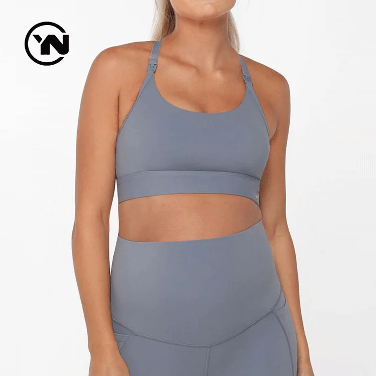 Custom Breastfeeding Maternity Nursing Bras Remove Padding Plus Size Nursing Sports Bra