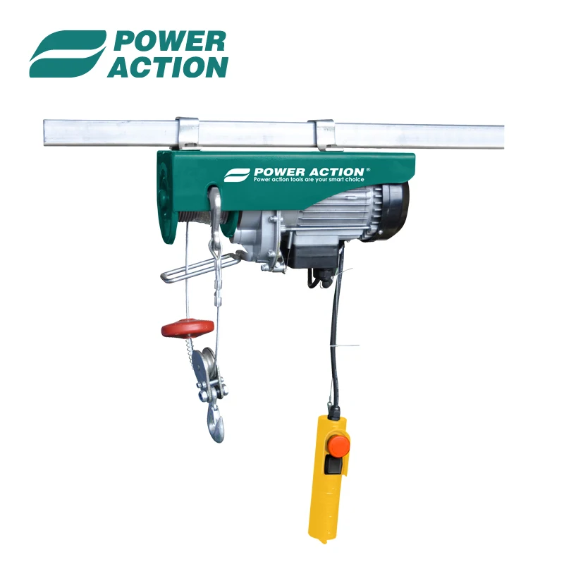 500kg Lifting Weight Electric Small Chain Hoist Crane with Emergency Stop Switch with Thermal Protection