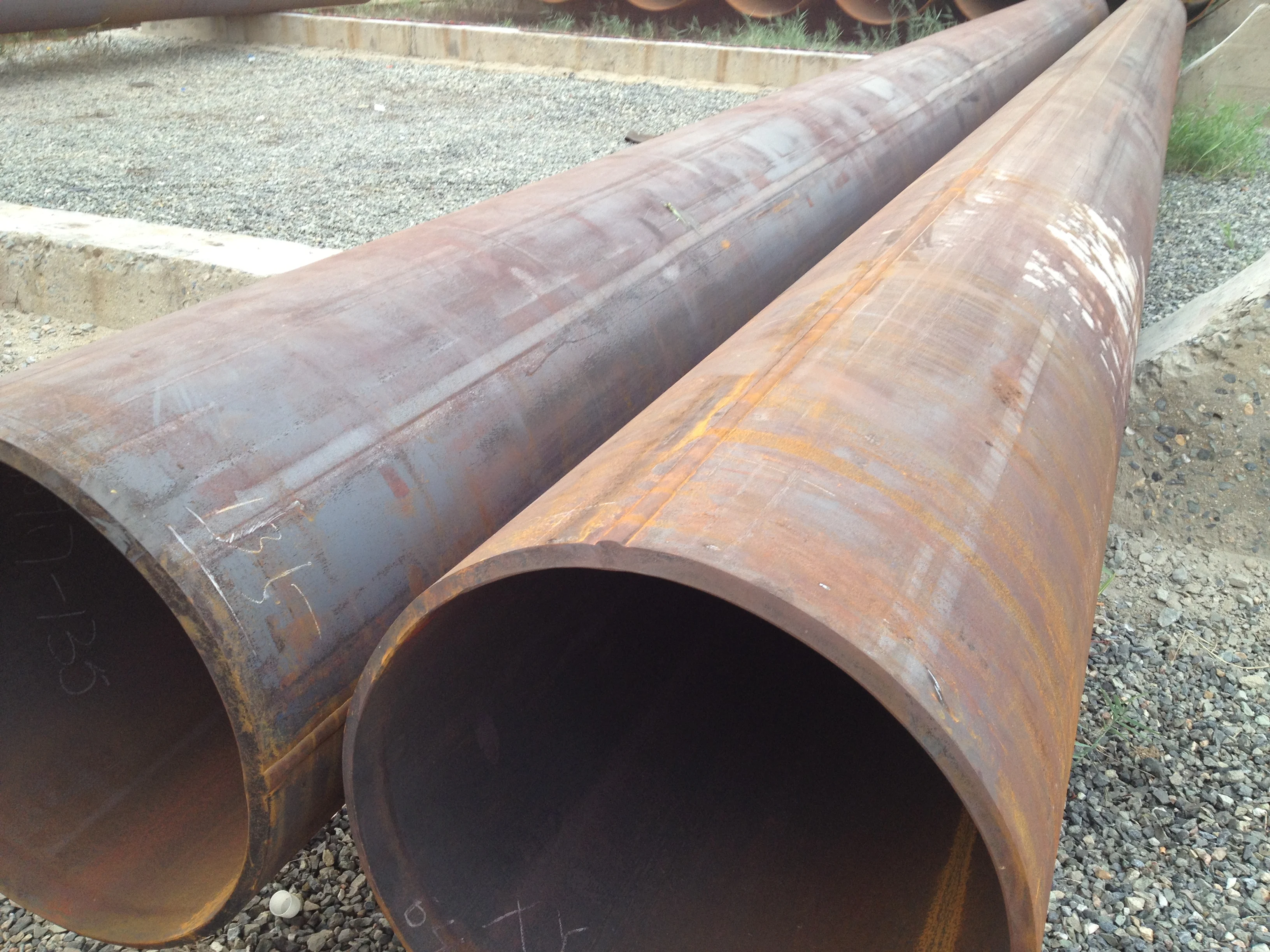 China Origin Factory 3PP 3PE FBE Blue Black External Internal Coating CS Carbon Steel LSAW SAW Welded Line Pipe