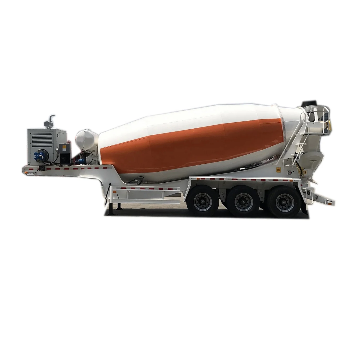 14 M3 tri-axle concrete mixer semi trailer