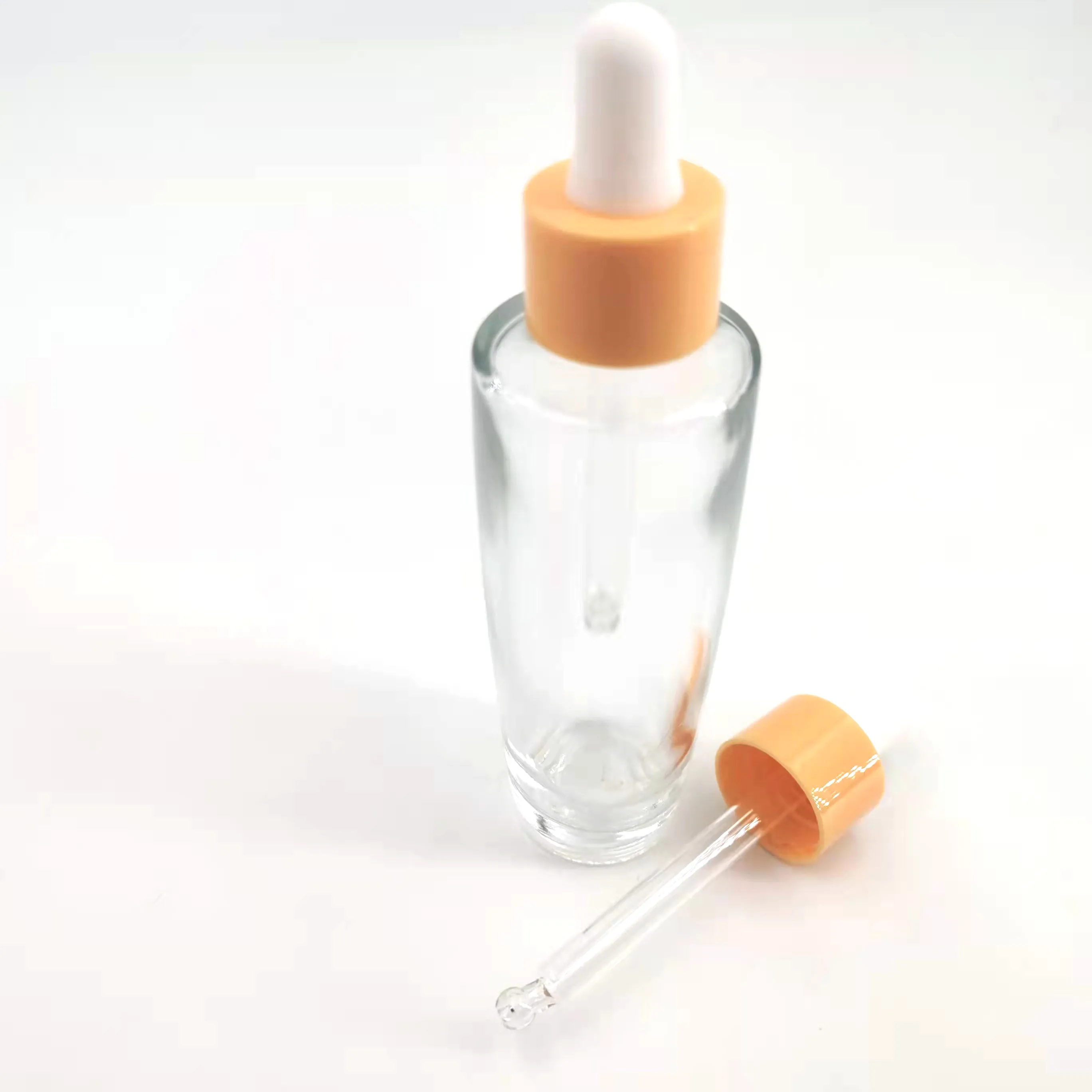 Custom 22/400 24/400 24/410 Pipette Clear Plastic Oil Dropper Easy To Use