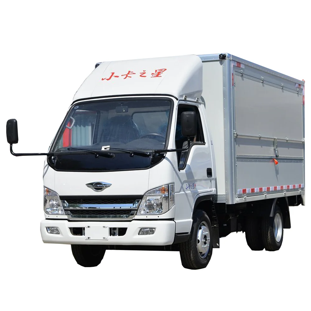 Factory Sale New Mini 2 Ton Box Truck Van Economical Food Delivery Cargo Truck with Attractive Cargo Box for Restaurants
