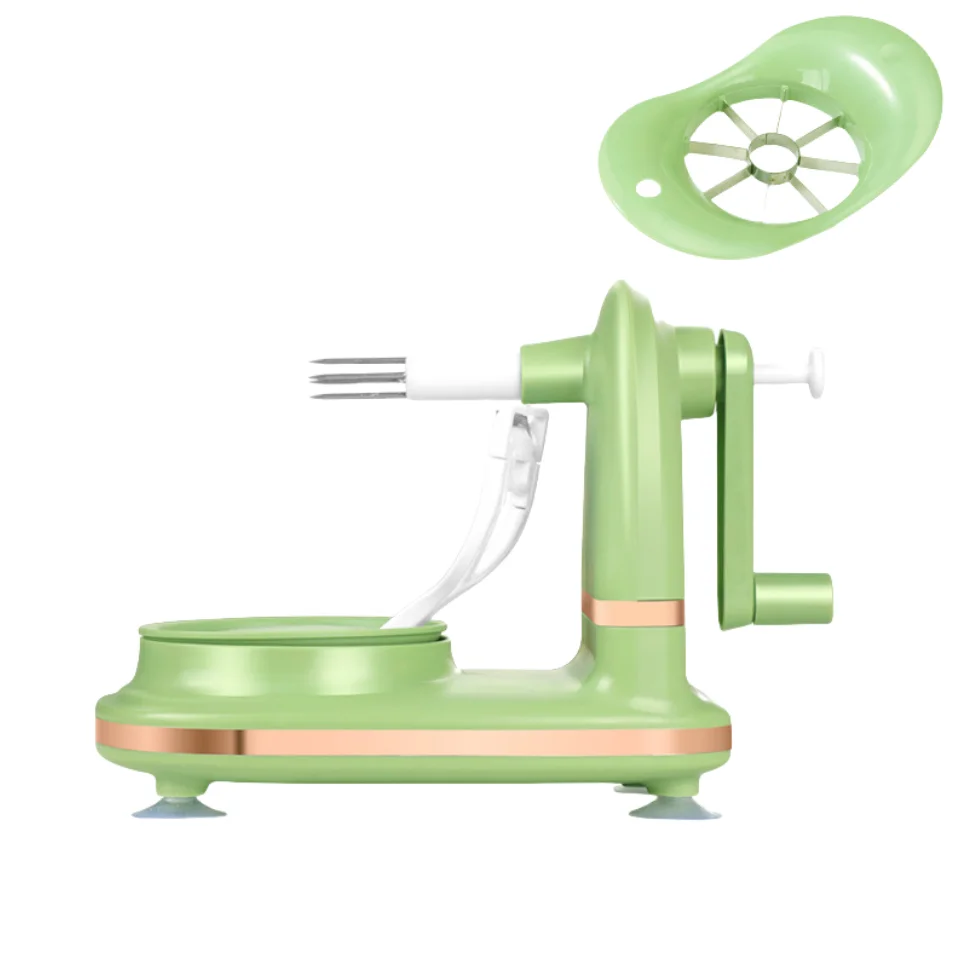 Home Essentials Automatic Multi Fruit Peeler Machine Hand Crank Multi-fruit Peeler Light Green