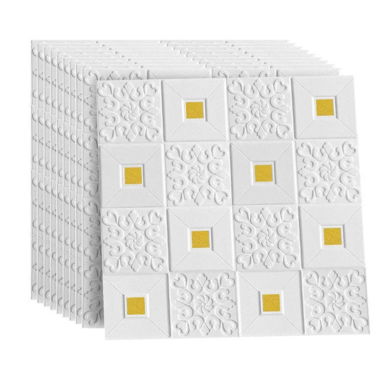 Home improvement stickers design home decoration  interior wall panel 3d foam wallpaper