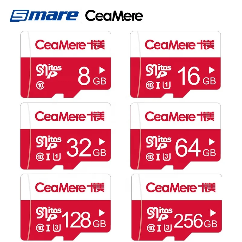 Ceamere Original Wholesale Price 4gb Micro Memory TF Card 8GB 16GB 32GB 64GB 128GB 256GB Class10 U3 Micro Memory Storage Card