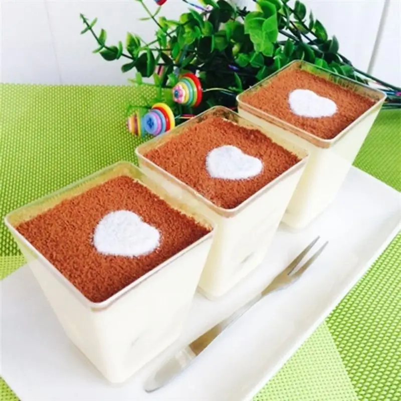 Ruizhuo Wholesale Custom clear Cake box transparent tiramisu container PET PS 150ml Disposable Plastic Dessert cups