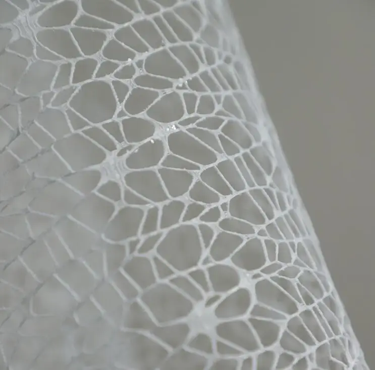 Fabric Shiny Diamond Mesh Bridal Lace Fabric Tutu Skirt Custom Fabric Lace