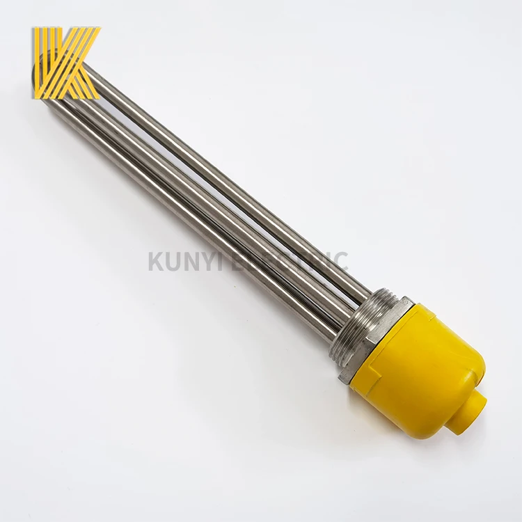water immersion flange Heater threaded tubular heating element for Brewery