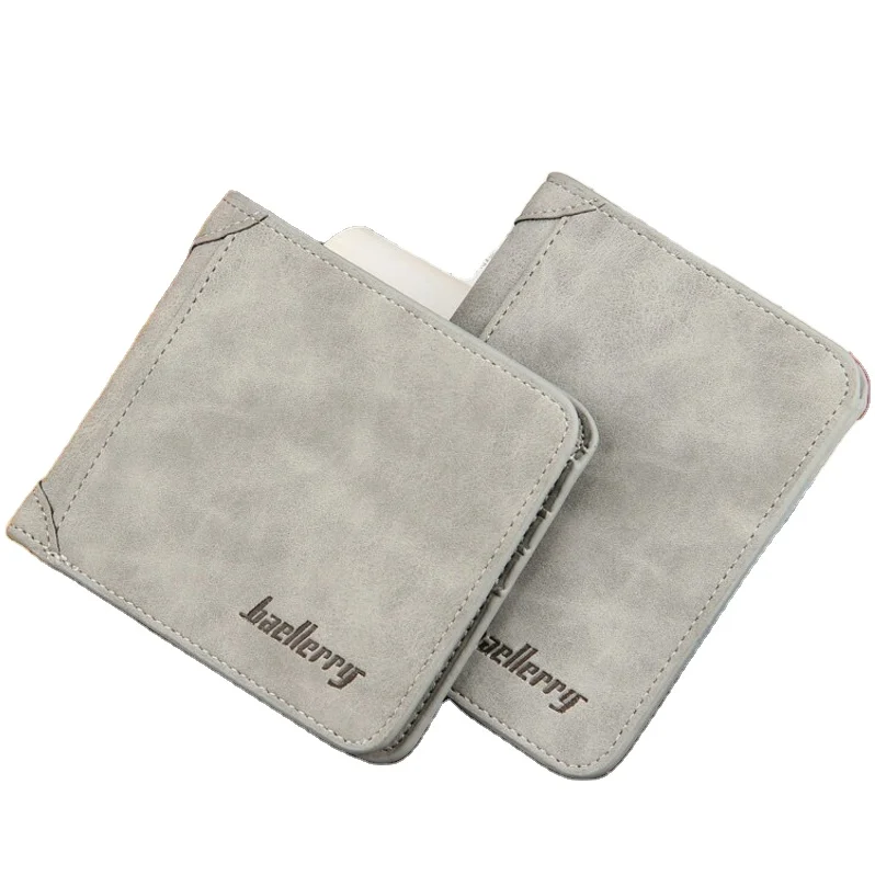 Baellerry Лидер продаж, классические антикварные Короткие Кошельки из искусственной кожи для мужчин, мужской кошелек с держателем для карт и монетницей