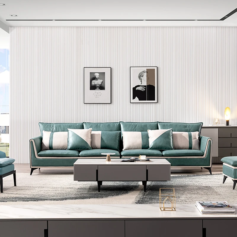 Modern Hotel Lobby Living Room Sofas Set Couch Furniture 7 Seats Sofa