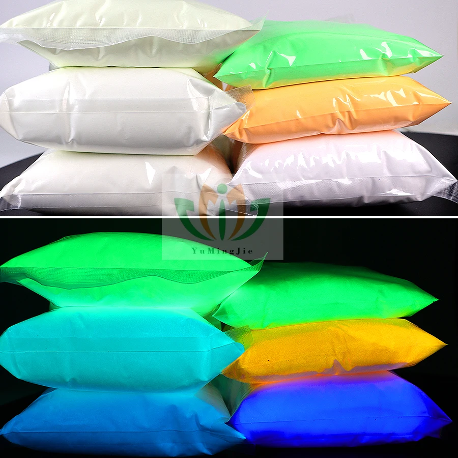 Free Sample 1Kg/Bag Glow in the Dark Luminous Powder Acrylic for Nails