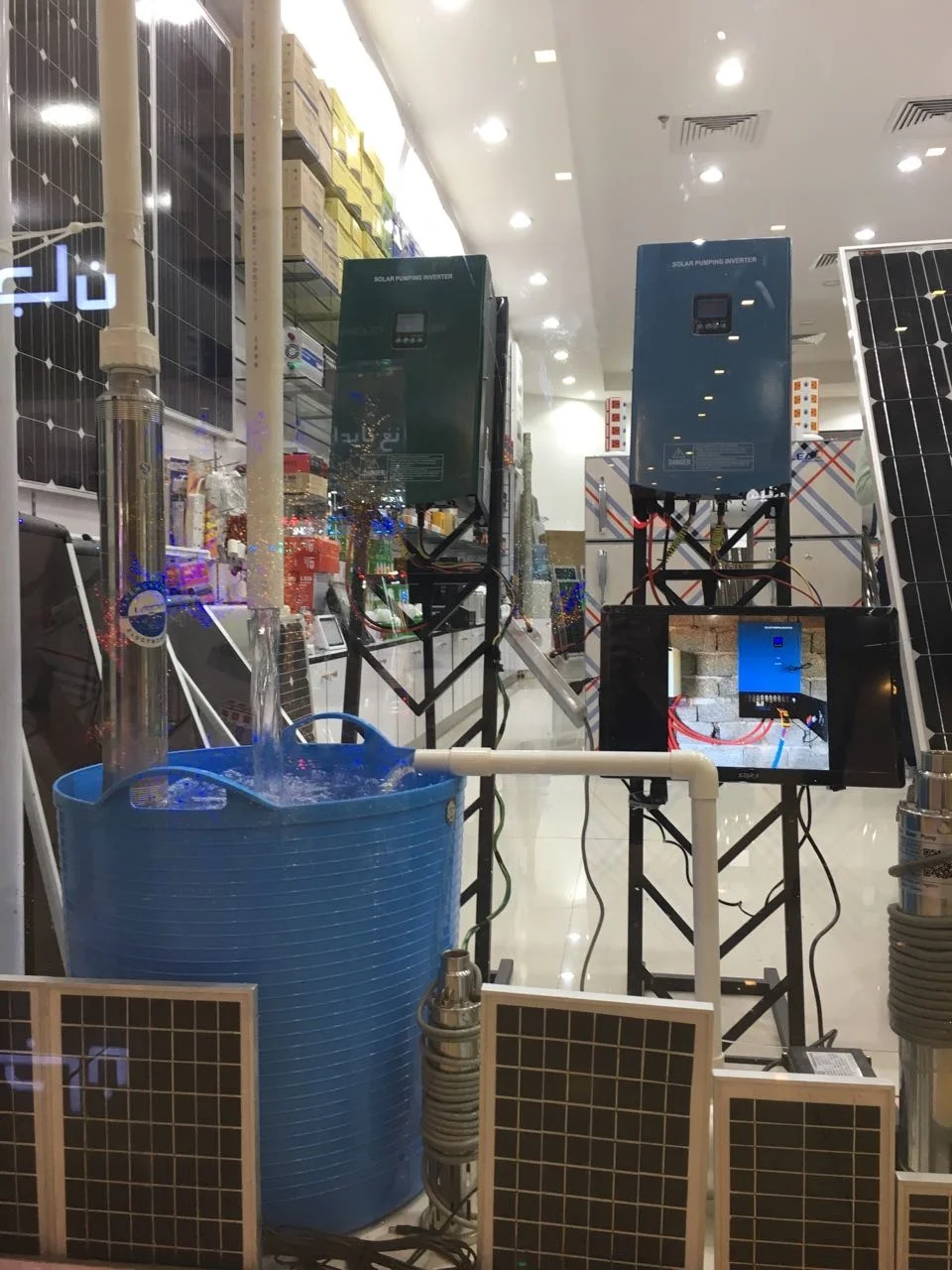 Hober 2.2kw 2200 Вт 3HP Гибридный DC насос на солнечных батареях с контроллером HBP4C-220-2200-7-127