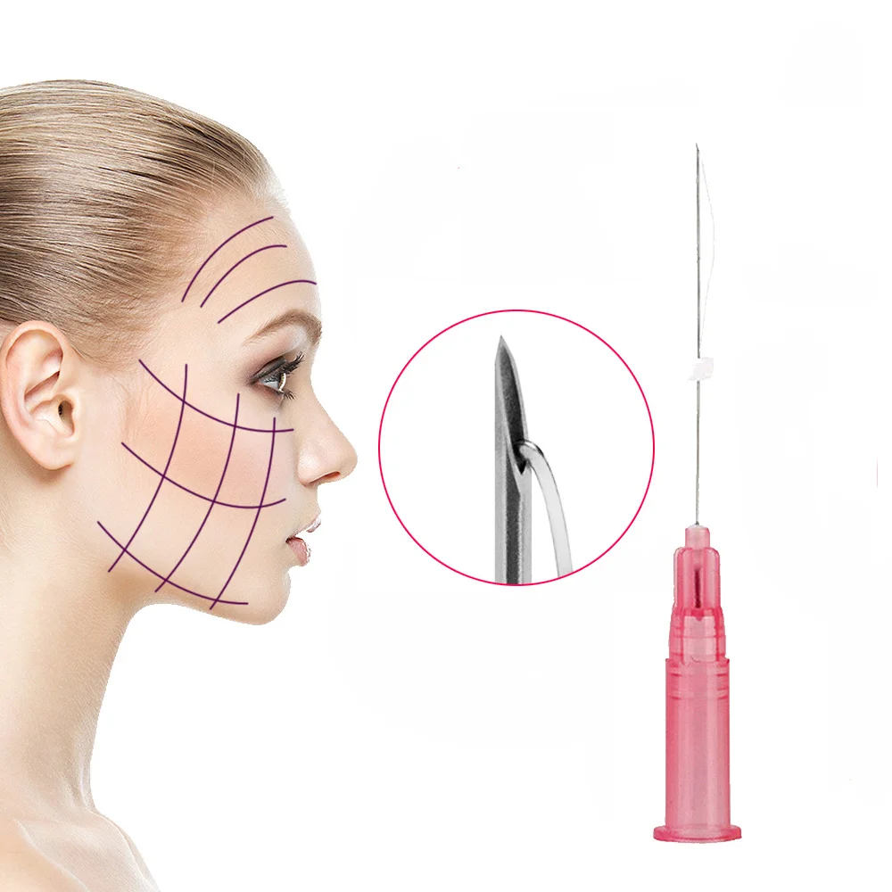 Высококачественные моно-корейские резьбы Pcl для наполнения лица 29 г 38 мм с острыми иглами