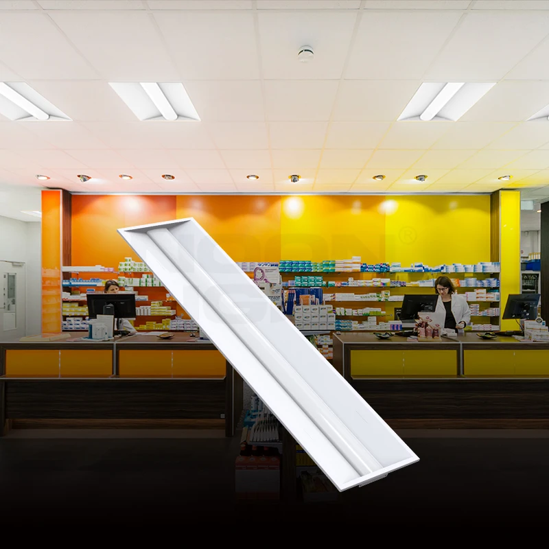 Direct Shipping Vietnam Factory Dimmable Drop Ceiling Panel Light LED Recessed Troffer Light