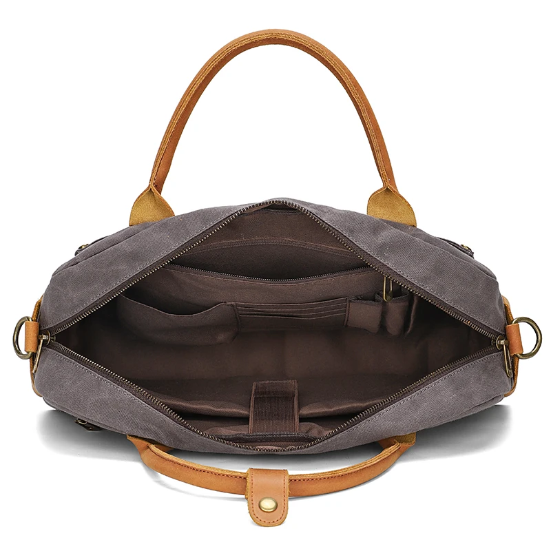 Мужской винтажный портфель из натуральной кожи