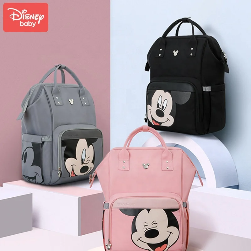 Genuine Disney FAMA Factory Mickey Baby Bottle Insulation Bag Mummy Diaper Bag Mommy Backpack for Women