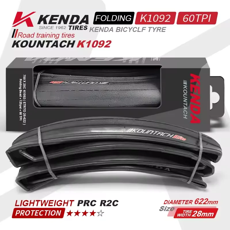 K1092 Llanta Kenda Tire Tyres 700*23C/25C/28C Road Bike Parts Cycle Lightweight Anti-stab Outer Tube Bicycle Tires Parts
