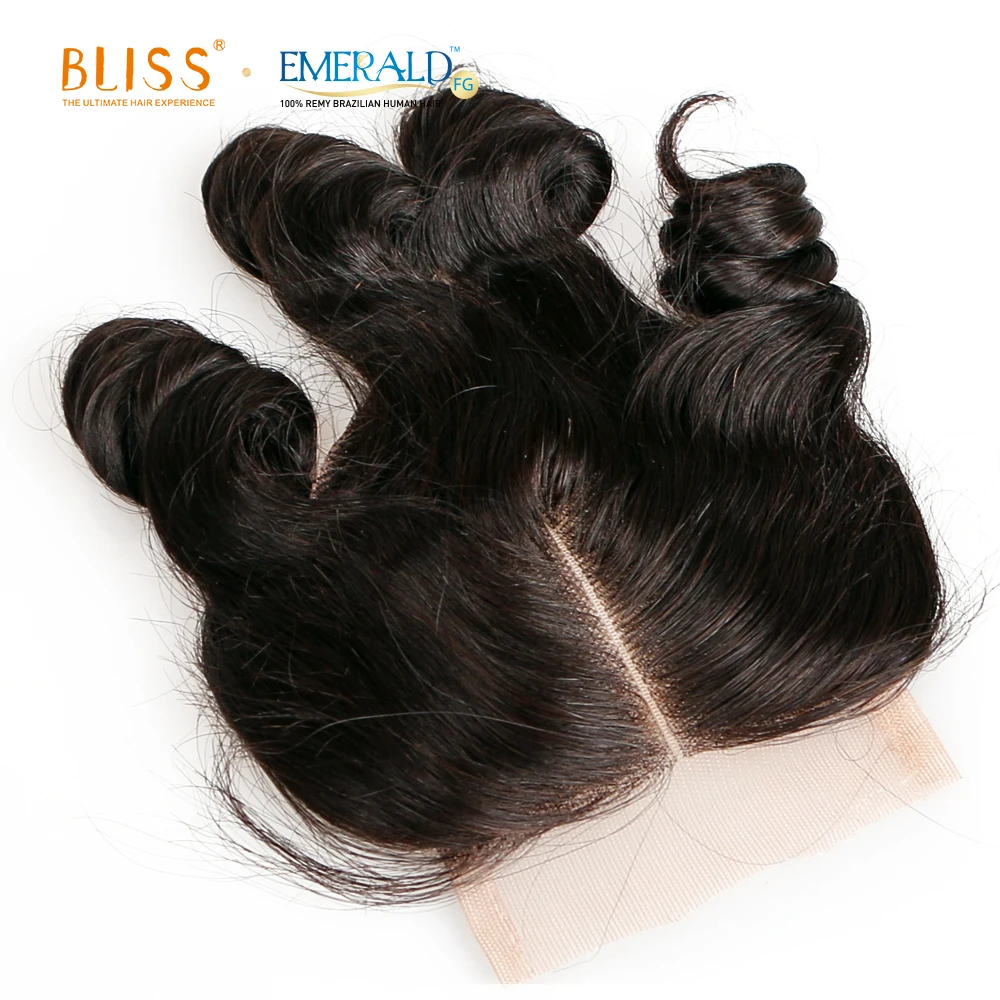 Bliss Emerald Virgin Remy Brazilian 4x4 Lace Closure Frontal Movad Curl Funmi Hair Egg Curl Cuticle Aligned Cheap Price Closure