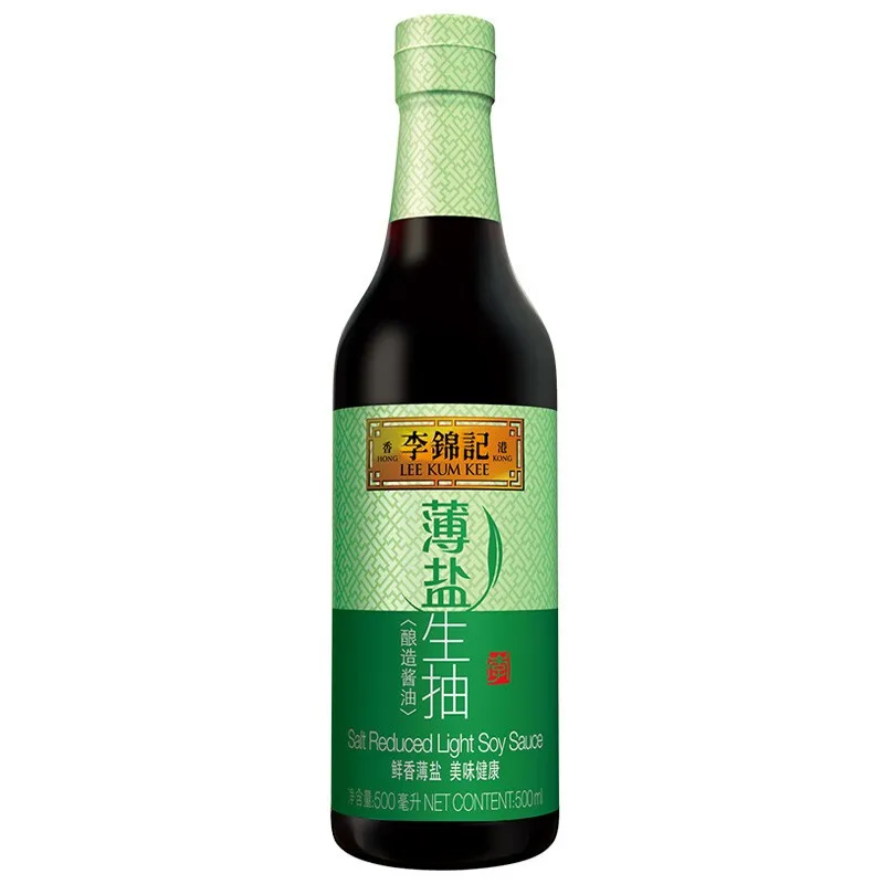 wholesale seasoning  500ml*12 Lee Kum Kee thin salt soy sauce  seasoning