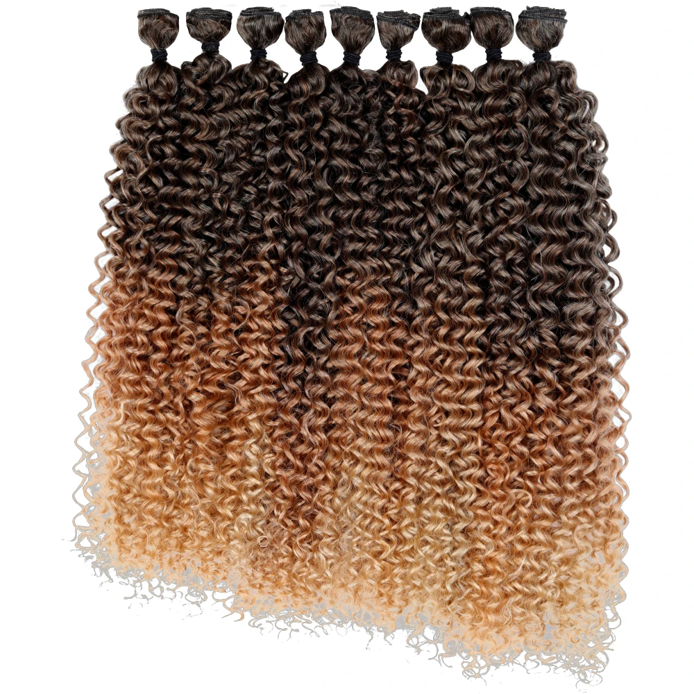 BNP Brazilian Passion Water Twist Curl Synthetic Weft Crochet Hair Extensions 9pcs Super Protein Fiber Super Soft Braiding Hair