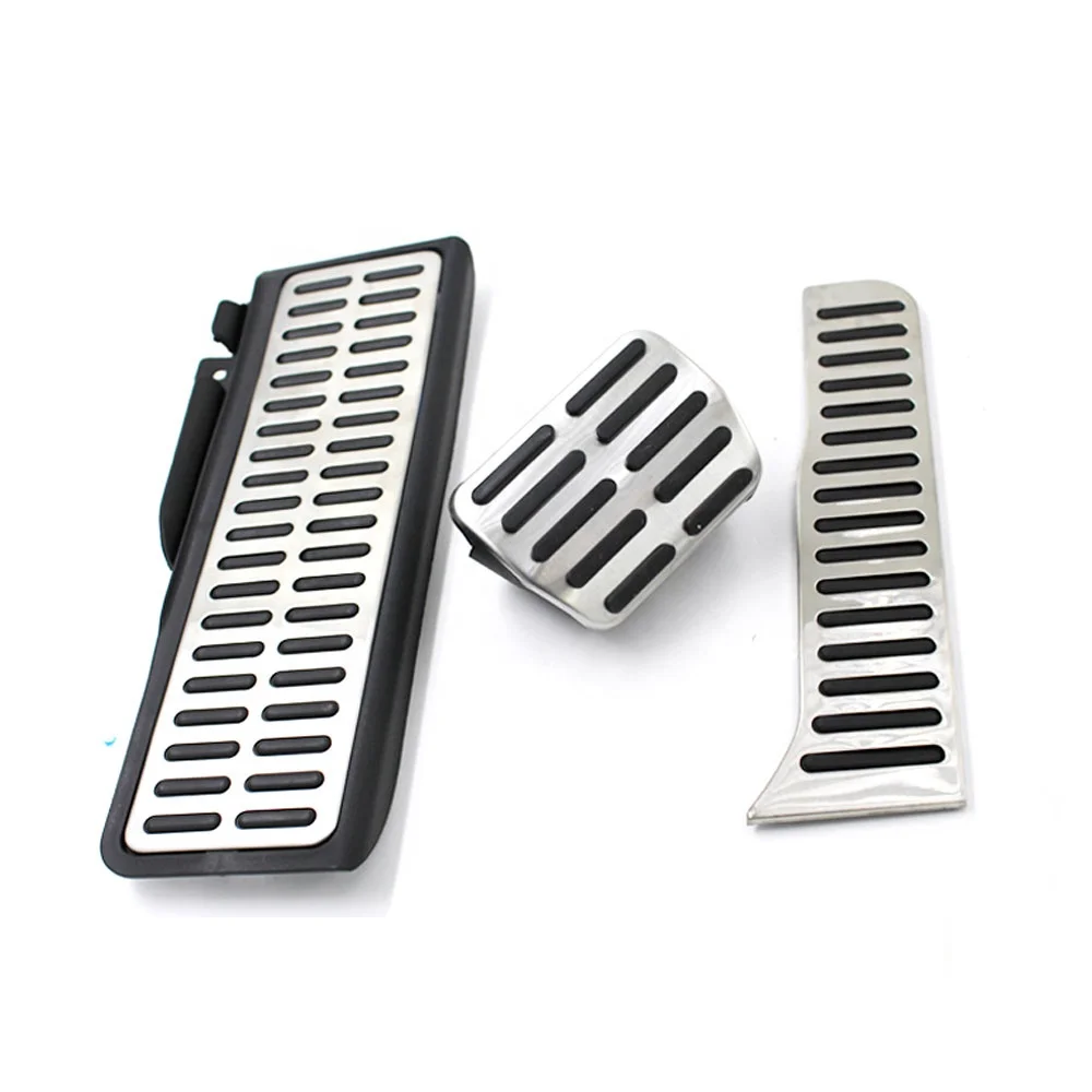 AT Stainless Steel Pedal Pads Foot Rest for Skoda Octavia A5 for Volkswagen VW Golf 6 Jetta MK5 Scirocco Tiguan Parts