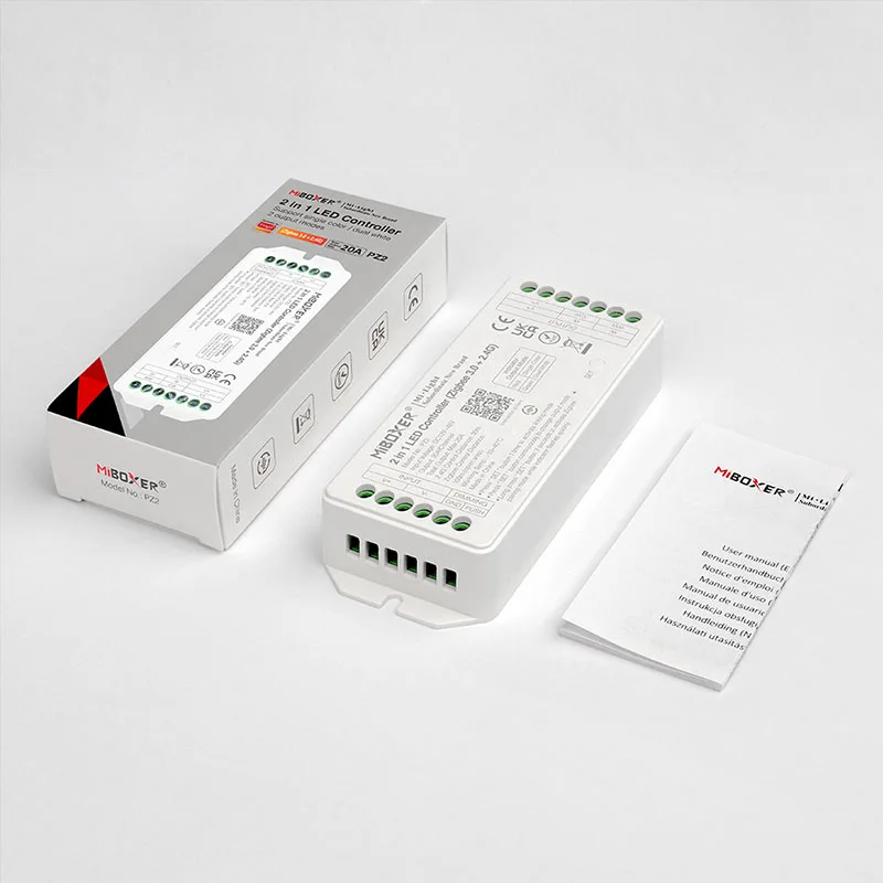 PZ2 2 в 1 светодиодный контроллер Zigbee 3 0 4 г выход Макс 20 А яркость и цветовая температура регулируемый режима выхода