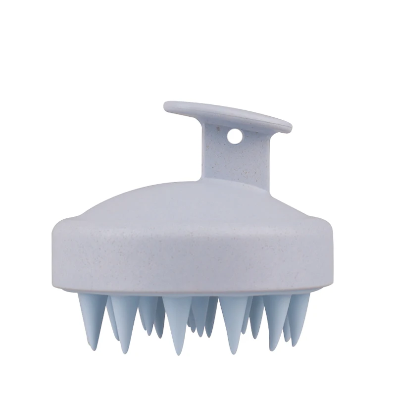 Lohas LMZ046-Pet Round Shampoo Brush for Improving Blood Circulation Wheat Straw Scalp Massager