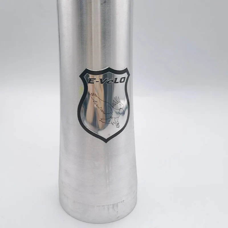 colorful aluminum sticker Custom Metal Label Bike Stickers Ride Emblems Bicycle Head Tube Badge metallic transfer 3D logo