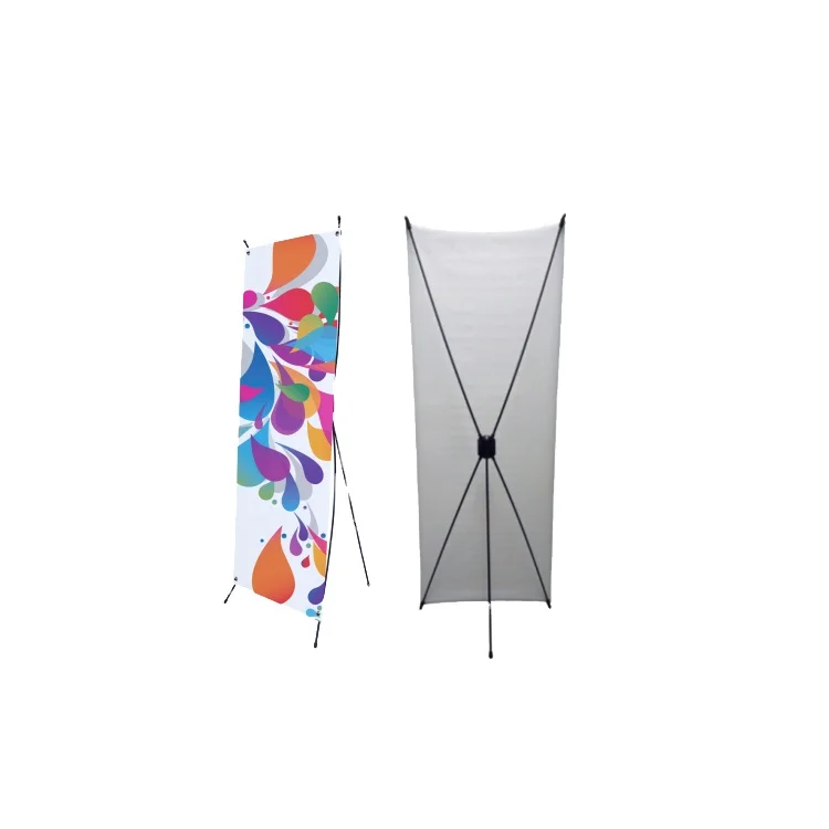 Everjetting Wholesale Aluminum PVC Banner Stand Portable Trade Show Retractable Advertising X Frame Banner Stand