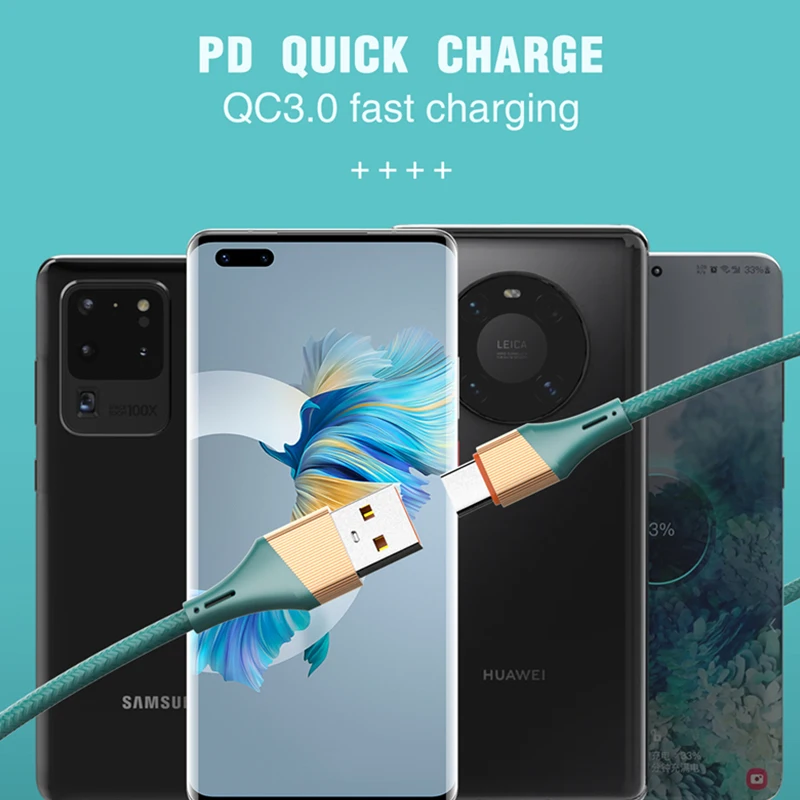 Wholesale Price USB C Cable 2m LDNIO LS632 Type C Cables Fast Charging 30W Mobile Charger Wire Custom USB Cable