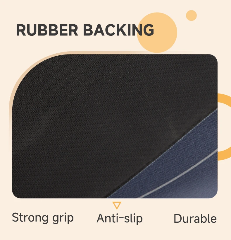 SHENGDE Soft Water Absorbent Black Color Welcome Floor Indoor Mini Bathroom Rug Set Natural Rubber Bath Mat