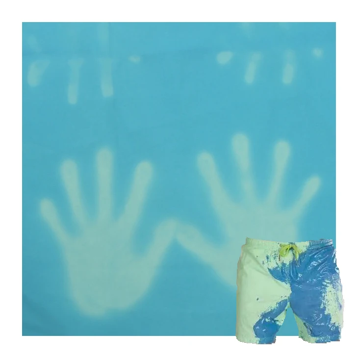 2020 new product hot selling garment fabric change color when temperature high thermochromic fabric fashion fabric