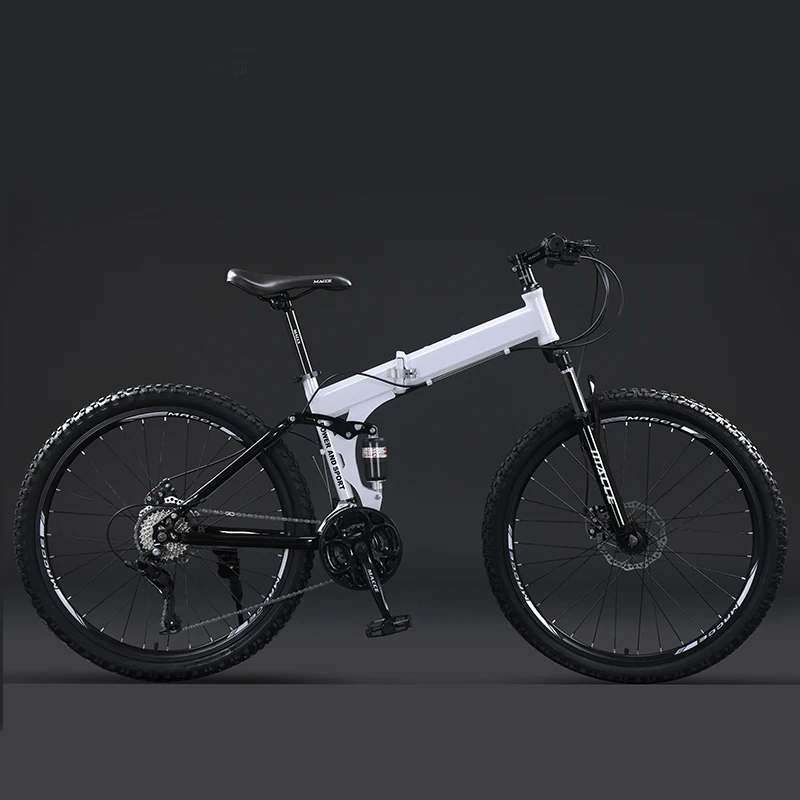 High quality 26 inch Wheel Size portable mountain bike 21 24 27 speed mtb bicycle steel folding bike for adults