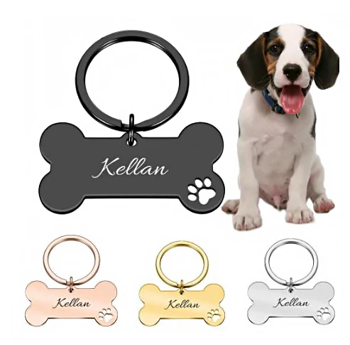 Amazon hot sale 	custom dog tags id tags name stainless steel dog tag