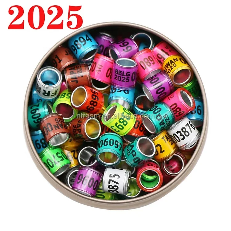 High Quality 8mm Birds Leg Finger Foot Ring Pigeon Training Tool Racing Bird Parrot Foot Number Ring