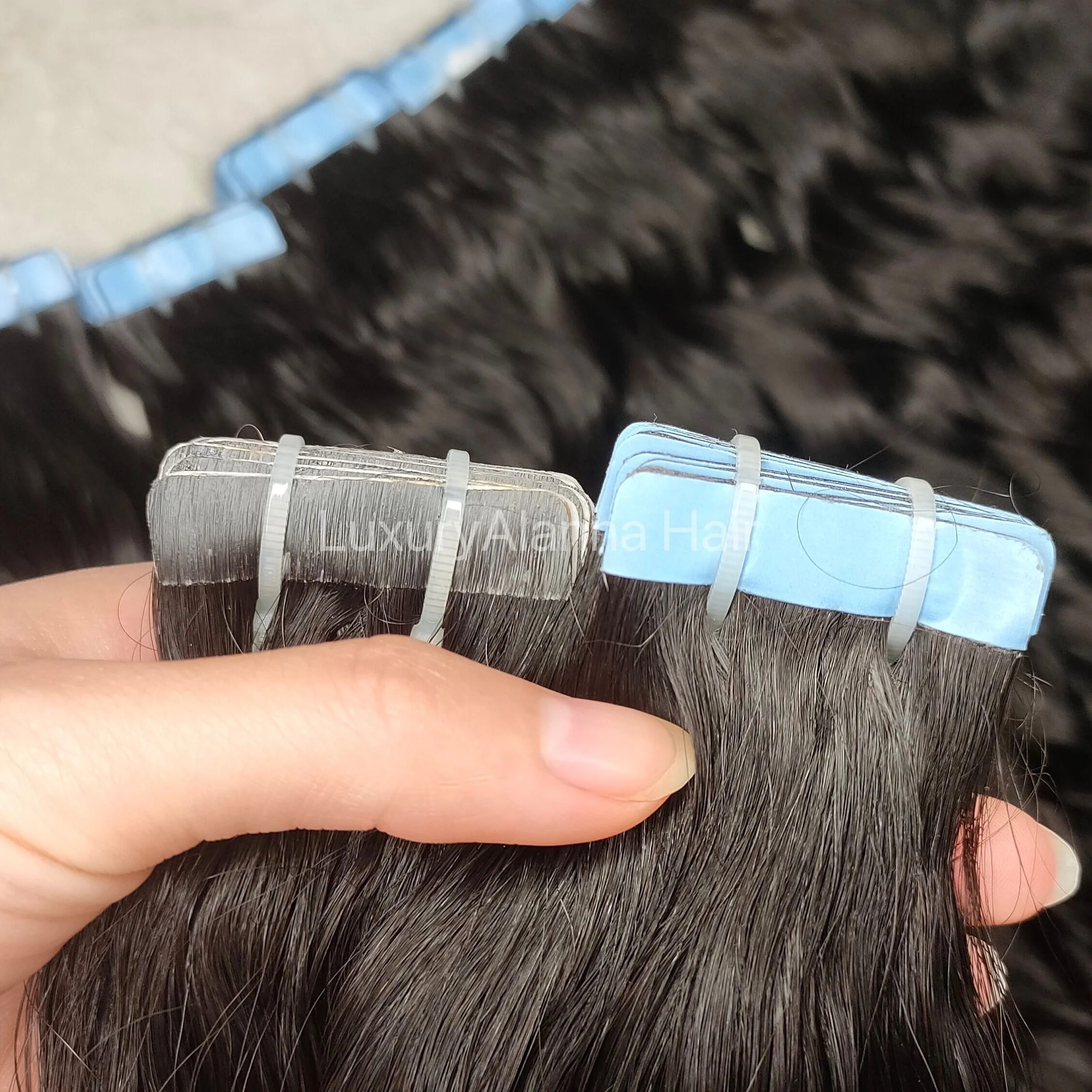 New Arrival Grade 12A Best Quality Cambodian Wavy Tape Ins Hair Extensions 100% Raw Human Hair 40Pieces/100g Tape In Hair
