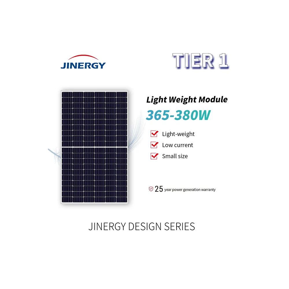 Высокоэффективный усиленный солнечный модуль Jinergy, 380 Вт, моноэлементная солнечная панель